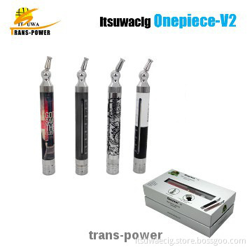 one piece v2 electronic cigarette battery and tank 2 in 1